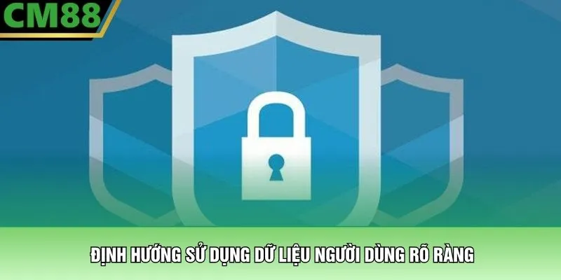 Định hướng sử dụng dữ liệu người dùng rõ ràng